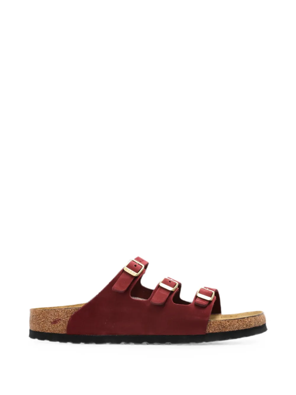 Birkenstock Florida Fresh leren sandalen Rood