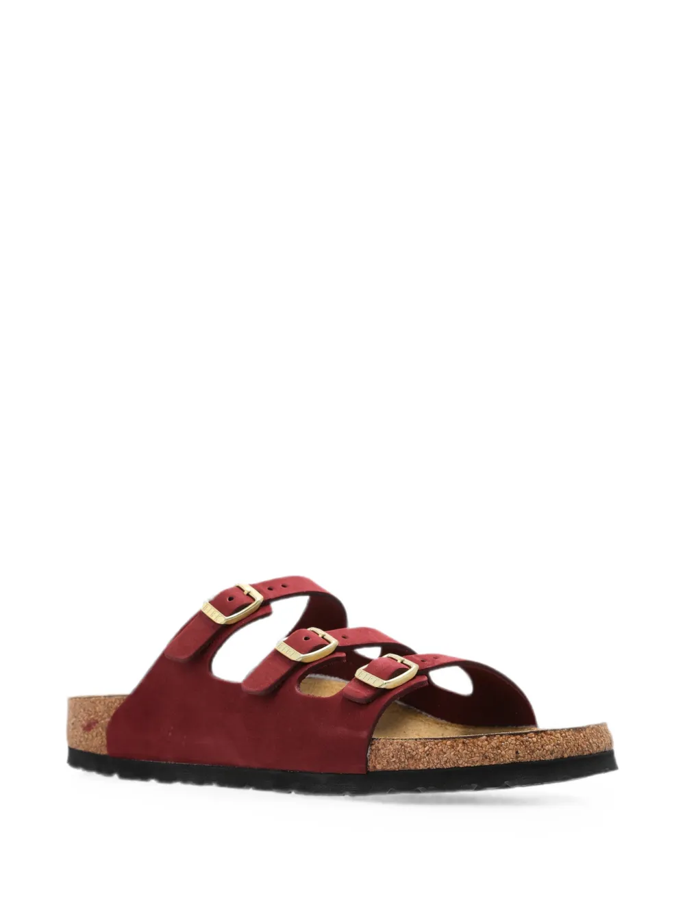 Birkenstock Florida Fresh leren sandalen Rood