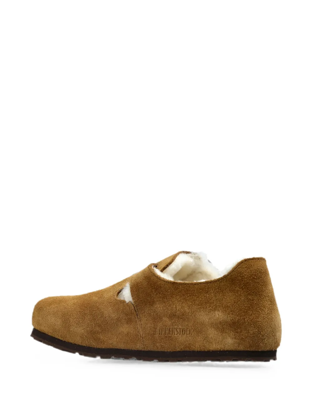 Birkenstock London lammy sandalen Bruin