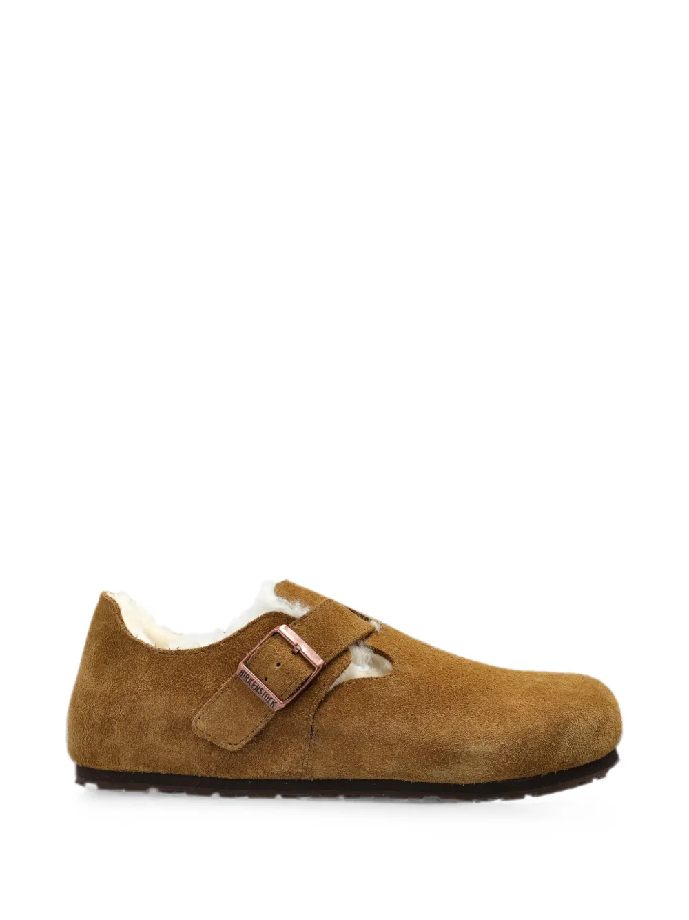 Birkenstock London lammy sandalen Bruin