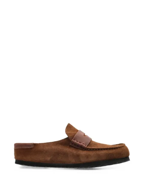 Birkenstock Naples double-stitch slides