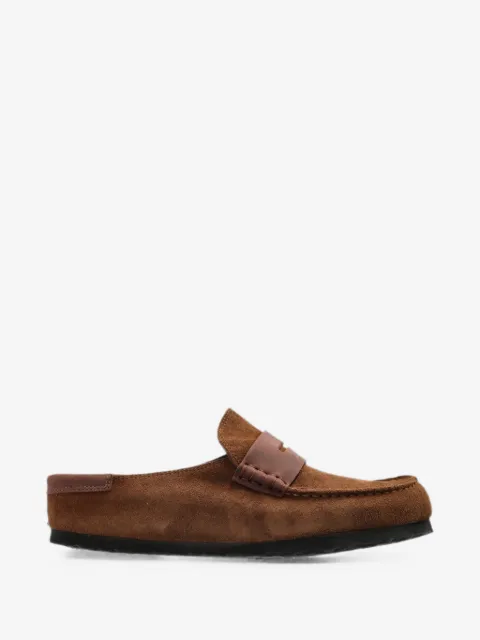 Birkenstock Naples double-stitch slides