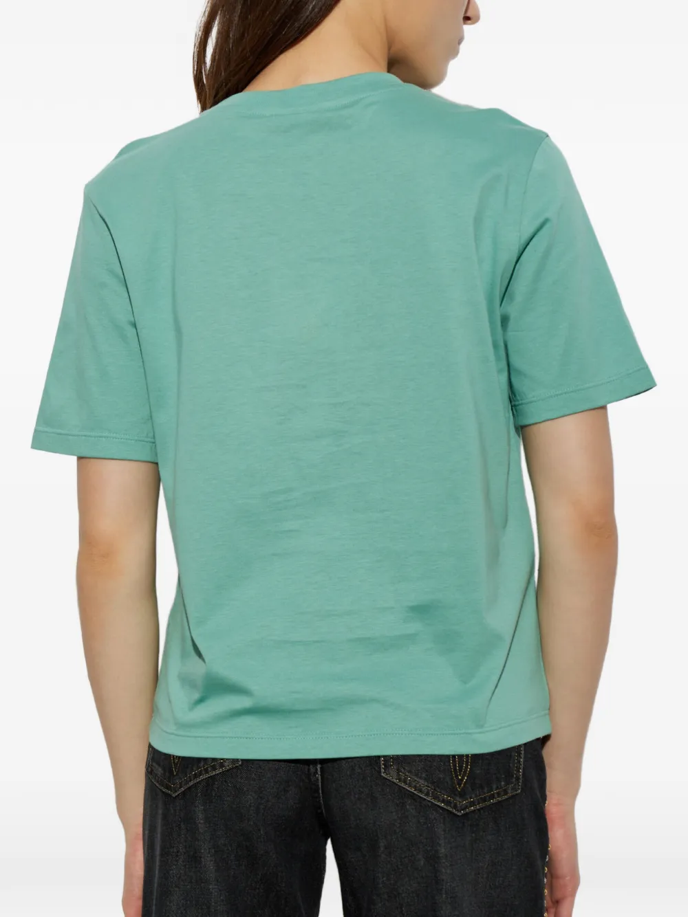 Versace Medusa T-shirt verfraaid met kristallen Groen