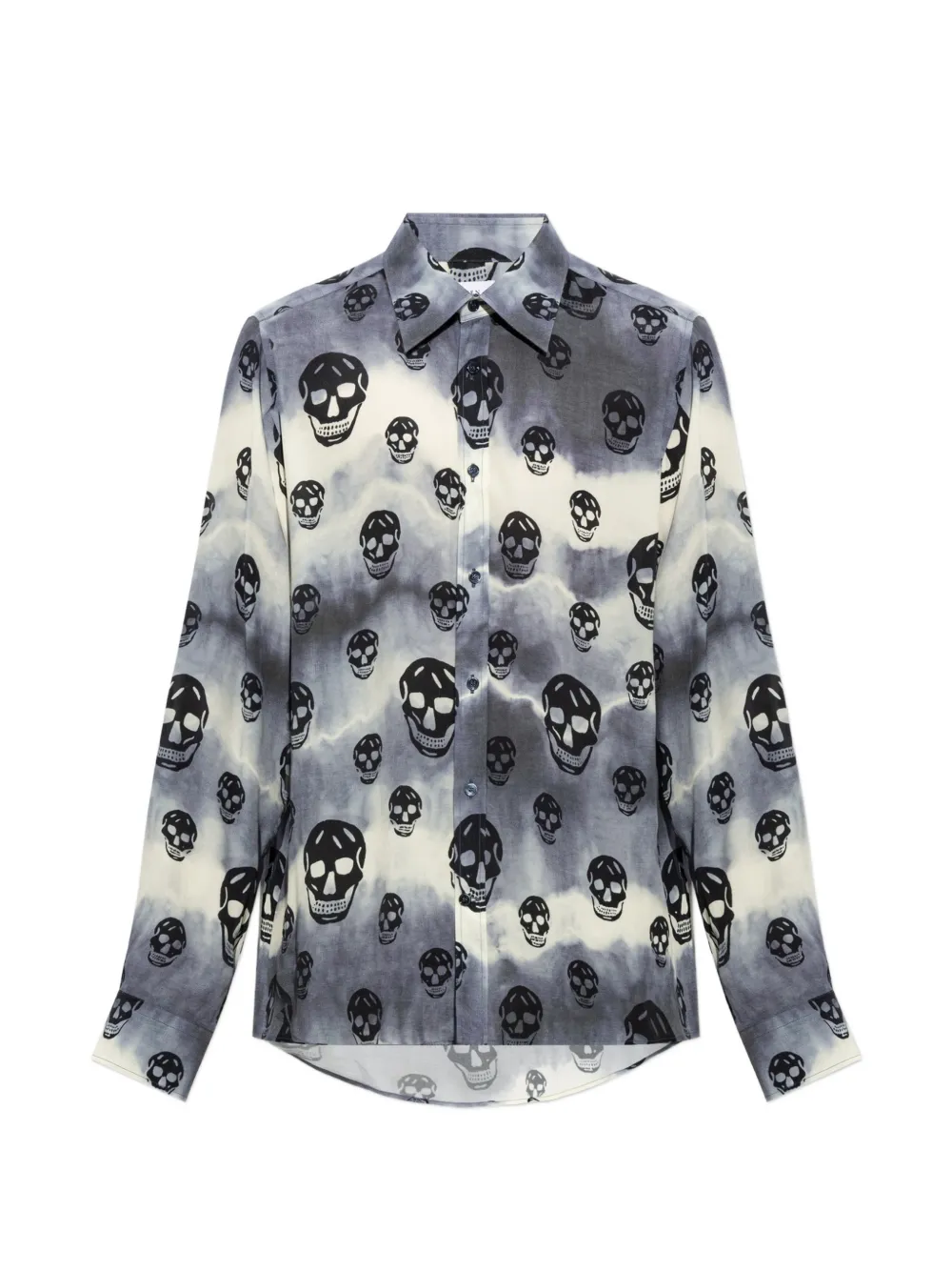 Alexander McQueen 스컬 모티프 타이다이 셔츠 | 그레이 | Image 1