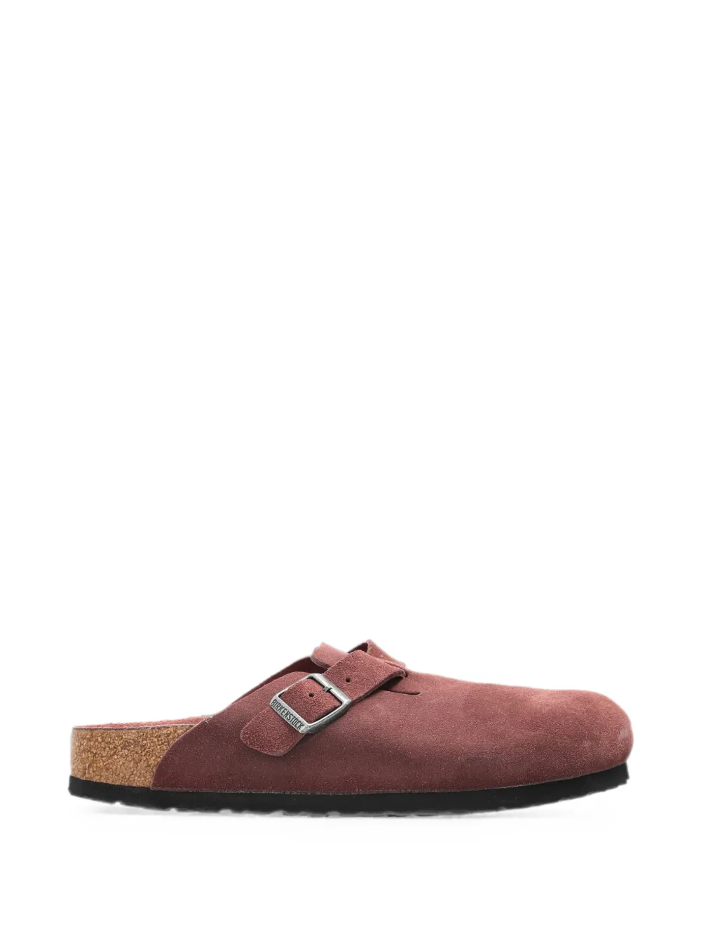 Birkenstock Boston suede sandals Rood