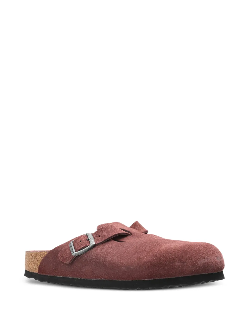 Birkenstock Boston suede sandals Rood