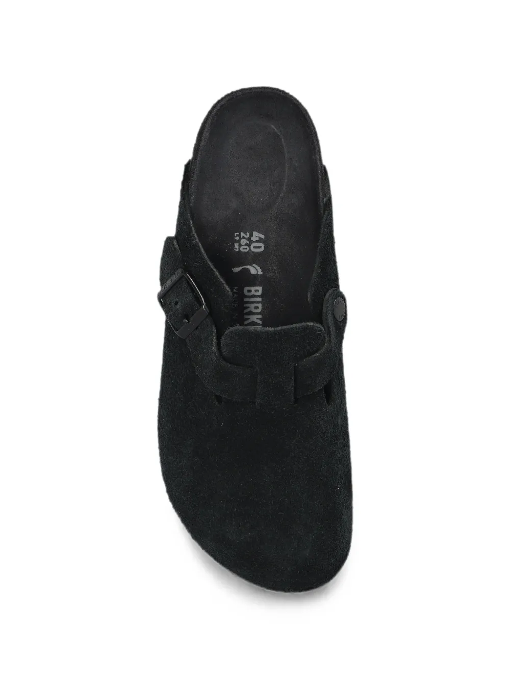 Birkenstock Boston leather clogs Zwart