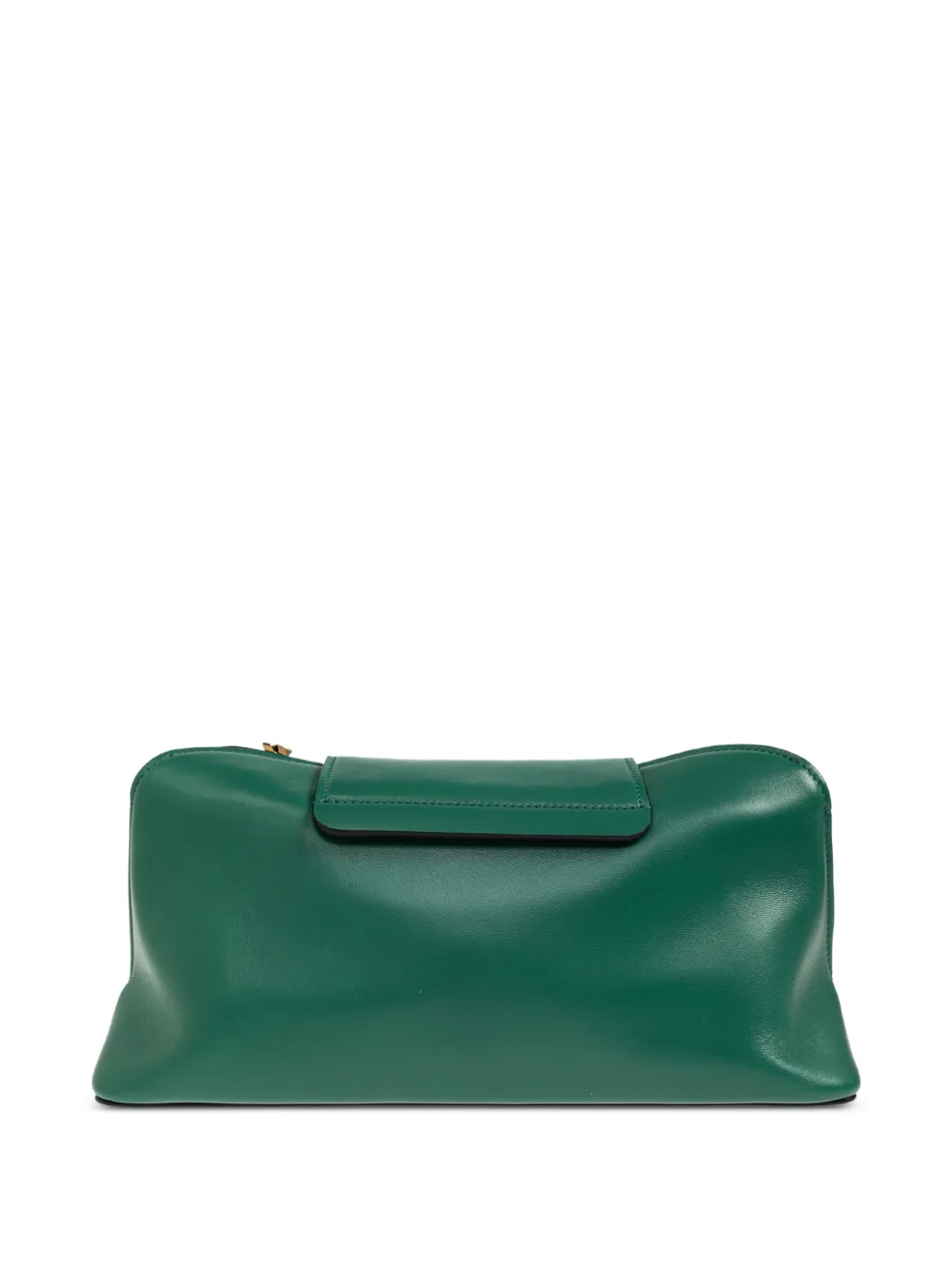 Versace Kleine leren schoudertas met logoplakkaat Groen