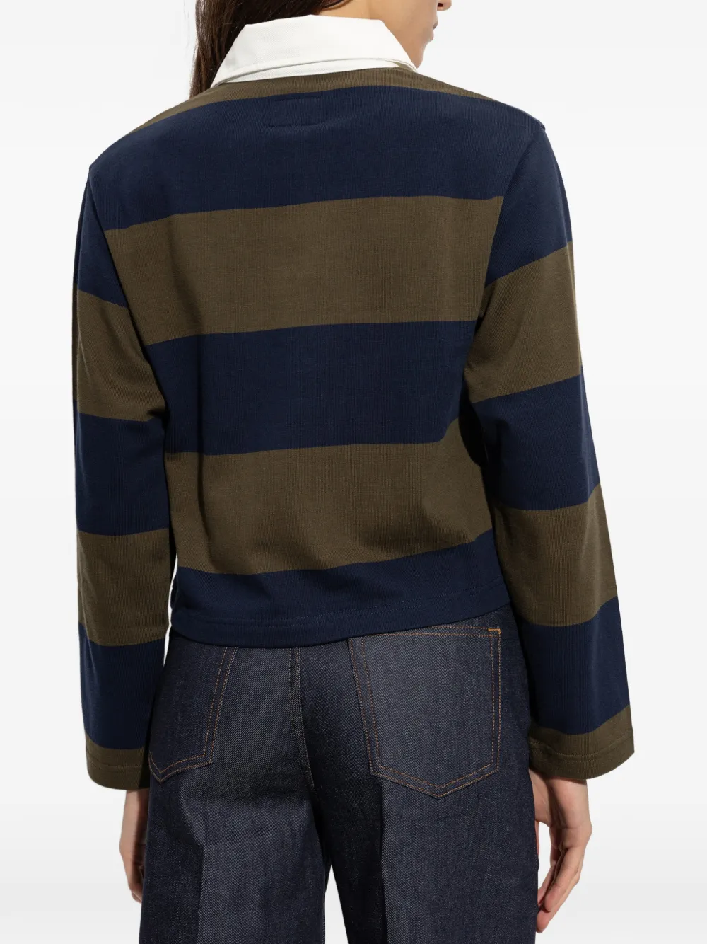 A.P.C. Gestreept poloshirt Blauw