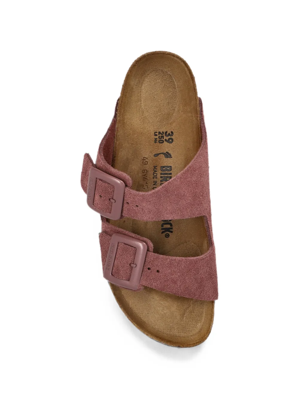 Birkenstock Arizona Cushion sandalen met gesp Roze
