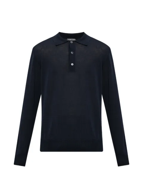 TOM FORD fine-gauge silk linen polo