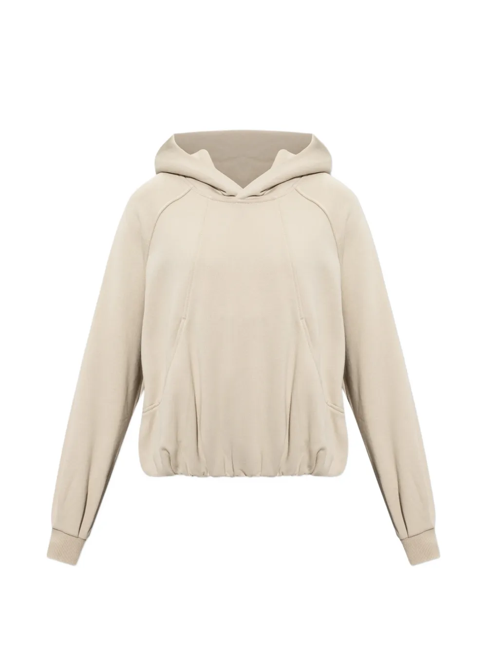 Moose Knuckles logo-patch raglan-sleeve hoodie - Toni neutri