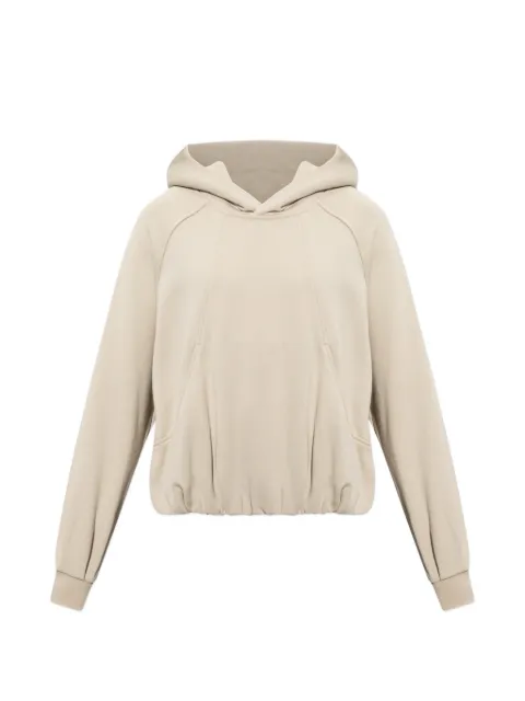 Moose Knuckles logo-patch raglan-sleeve hoodie