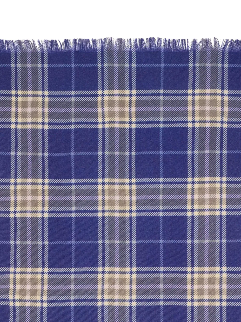 BOMPARD Sjaal met tartan ruit Blauw