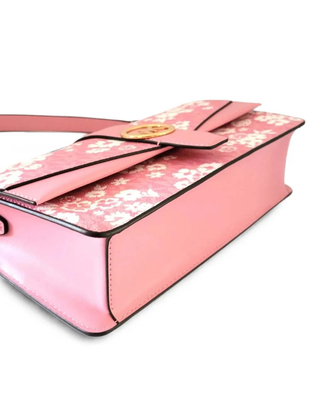 Michael Kors Schoudertas met bloemenprint en logoplakkaat Roze