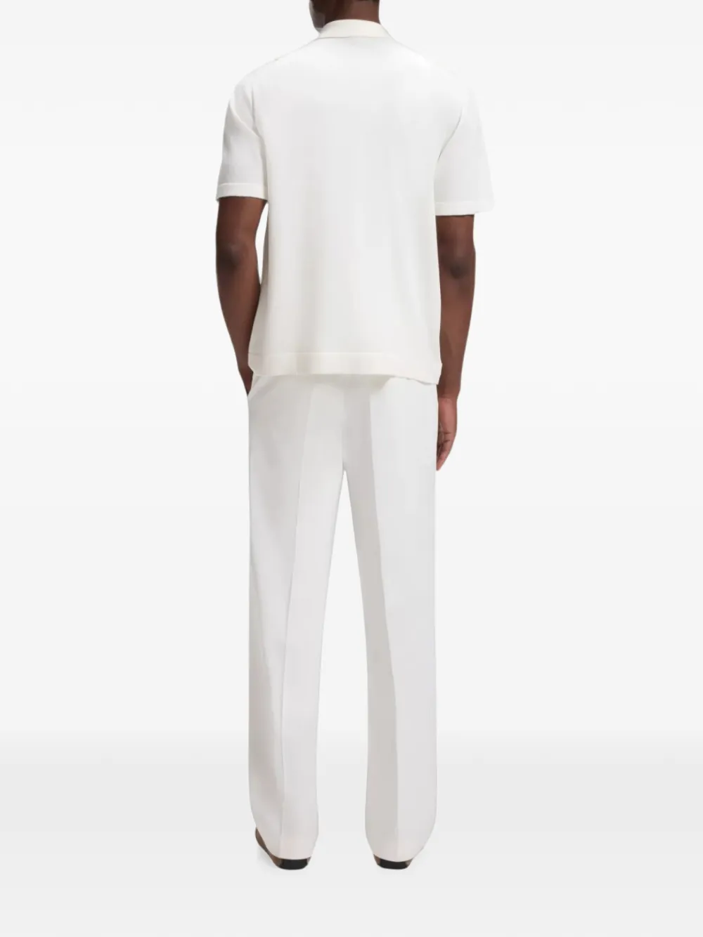 BOSS Vest met colourblocking Wit