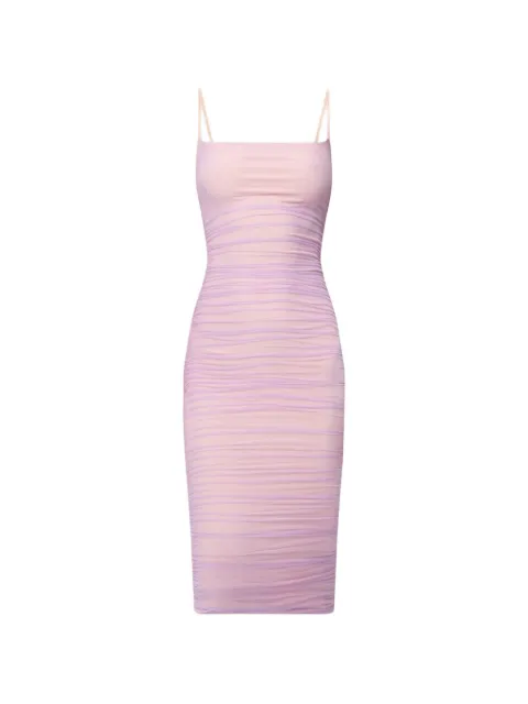 Herve Leger mellemlang The Zia kjole med ruche