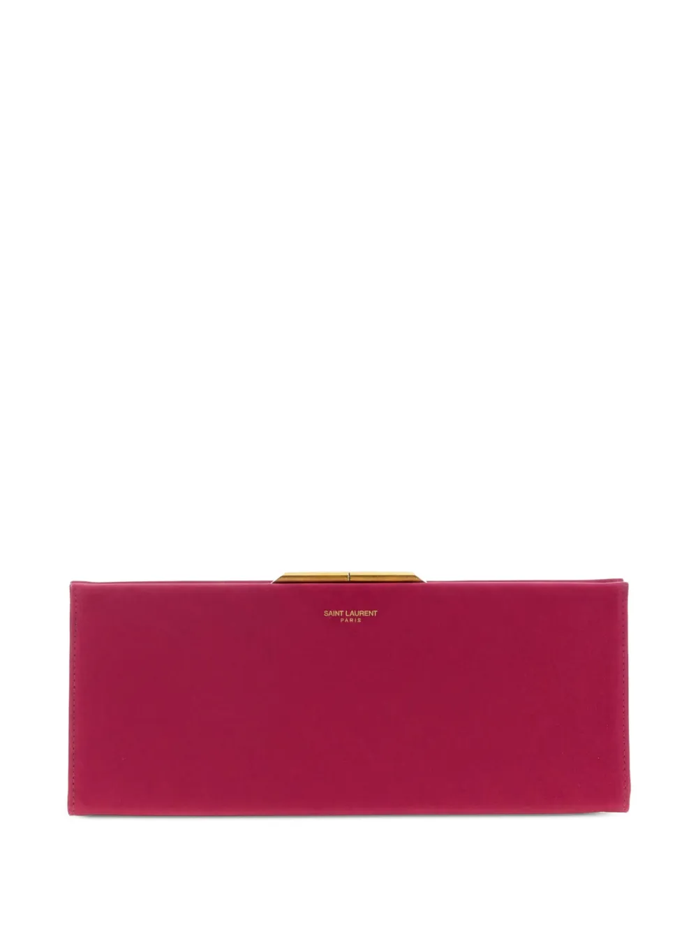 Saint Laurent logo-print chain-strap clutch bag - Rosa
