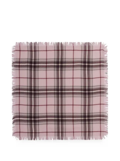 BOMPARD tartan-print fringed scarf