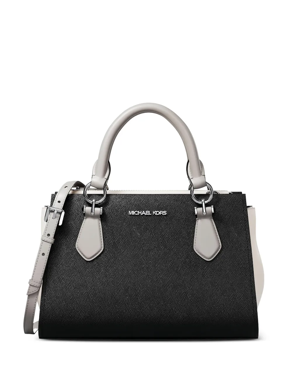 Michael Kors Marilyn small color-block Saffiano leather messenger bag - Schwarz