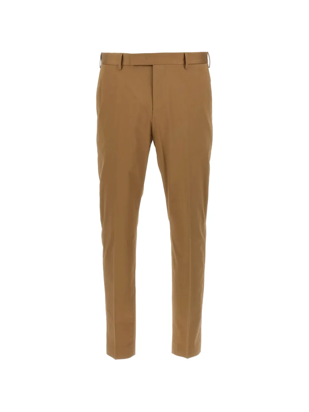 PT Torino logo-plaque tailored trousers - Braun