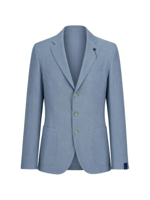 Santaniello single-breasted notched-lapels blazer