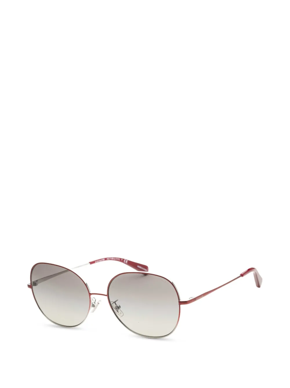 Coach round-frame sunglasses - Rosso