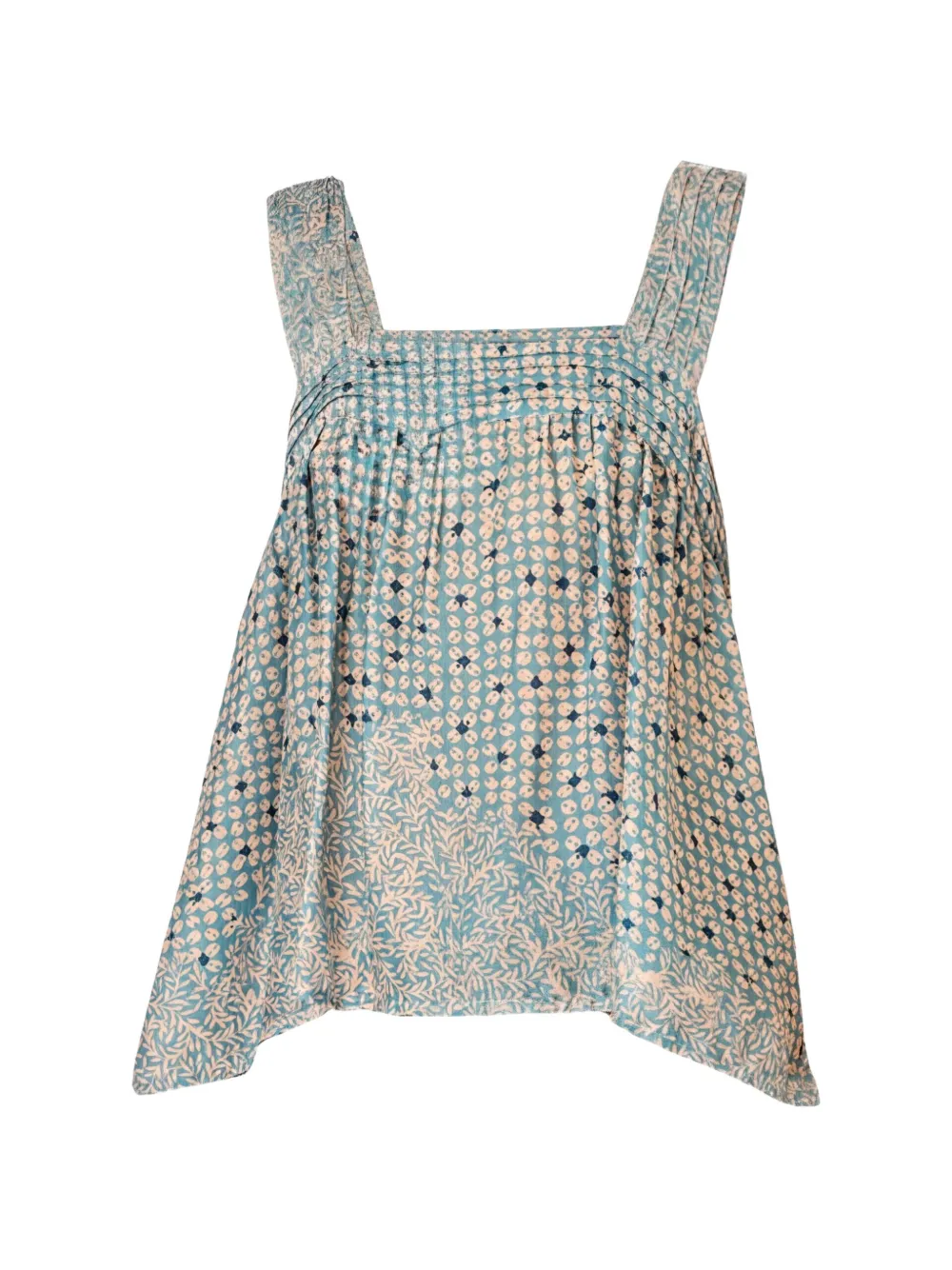 Natalie Martin Jasmine floral-print top - Blu