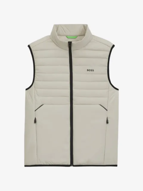 BOSS gilet matelassé à plaque logo