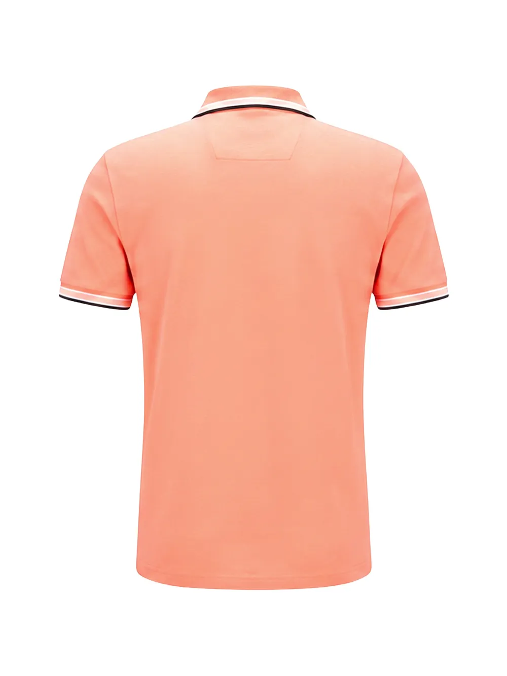 BOSS Piqué katoenen poloshirt met logo Oranje