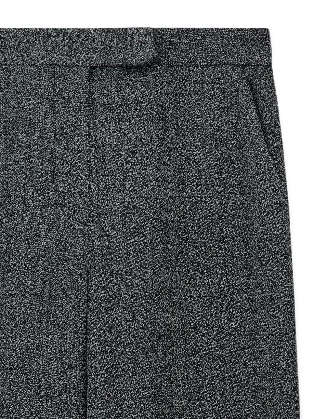 Emporio Armani Broek met wijde pijpen en gemêleerd effect Grijs