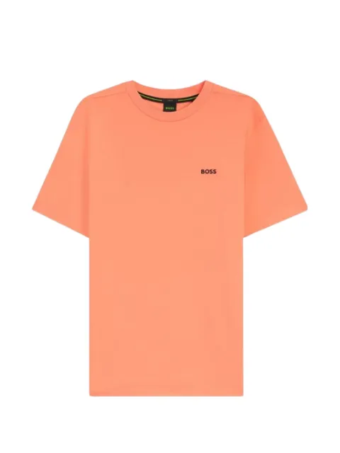 BOSS stretch-cotton T-shirt with logo detail