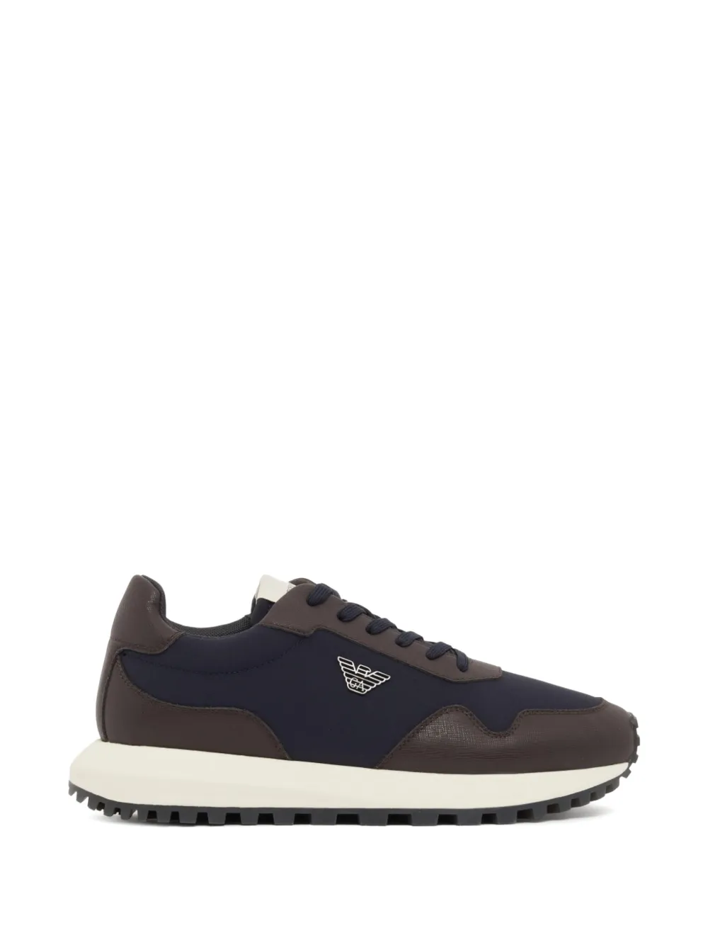 Emporio Armani Sneakers mit Logo-Schild - Blau