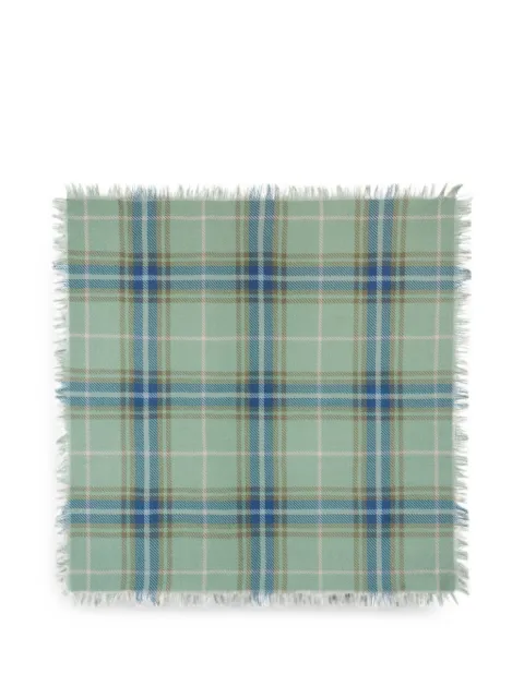 BOMPARD mini tartan fringed scarf