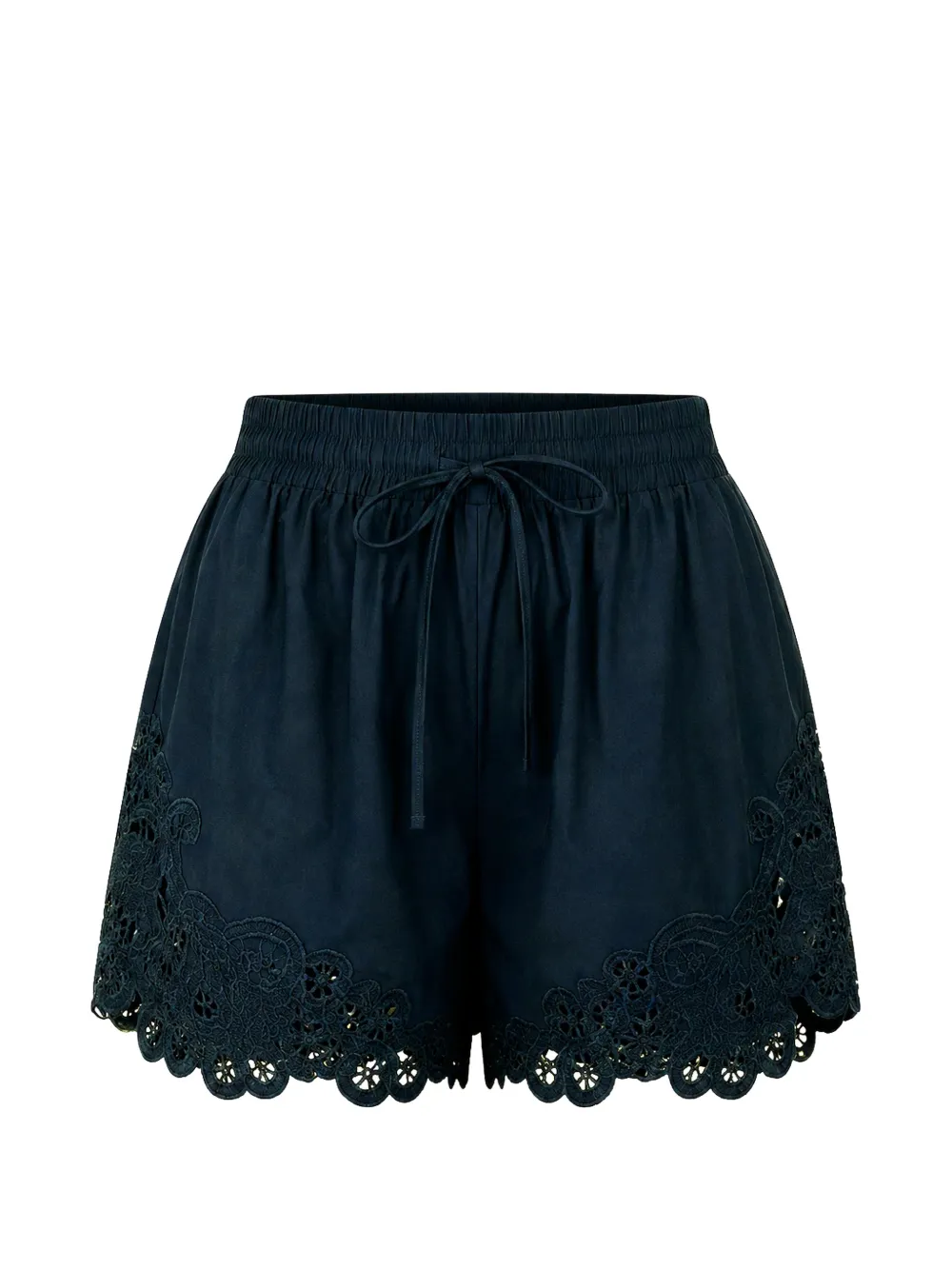 Veronica Beard Vivaldi lace-embroidered shorts · L
