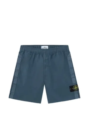 Stone Island ロゴパッチ ショートパンツ | ブルー | FARFETCH JP