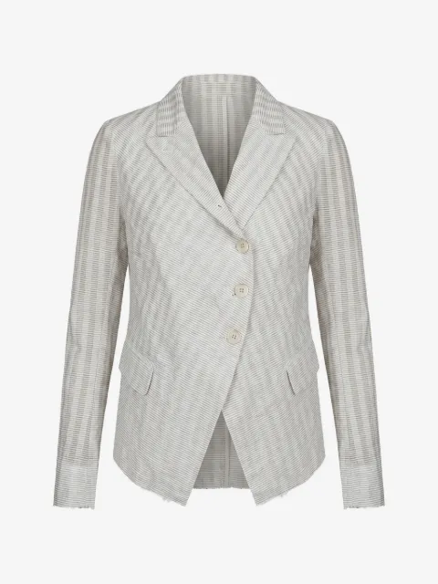 Forme D'expression striped cutaway jacket