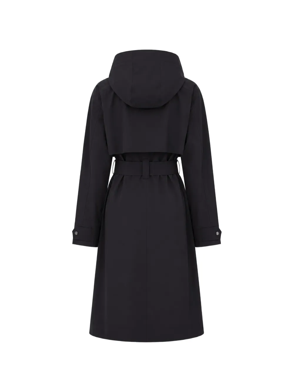 The Upside James trenchcoat met capuchon Zwart