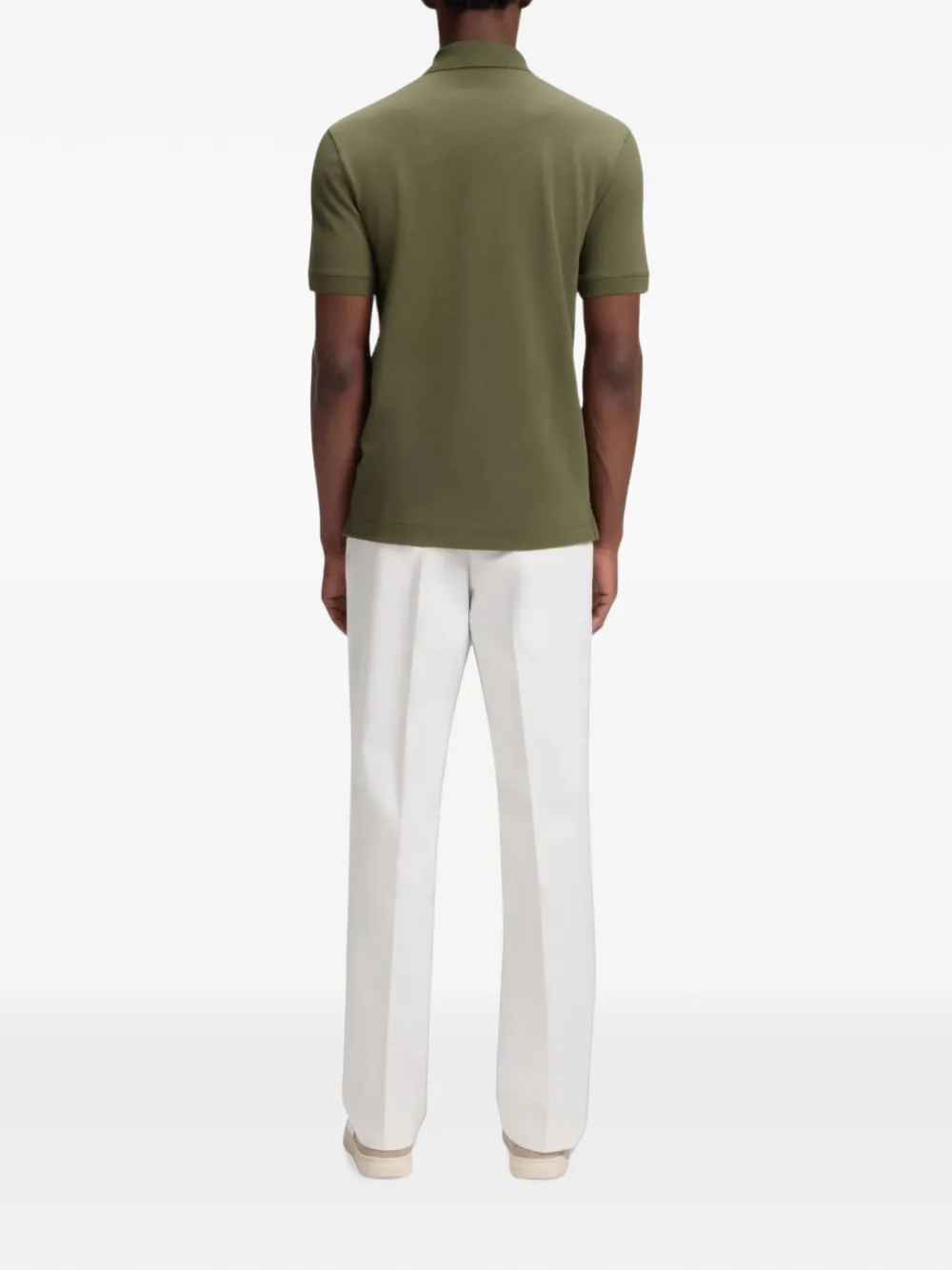 BOSS Poloshirt met geborduurd logo Groen