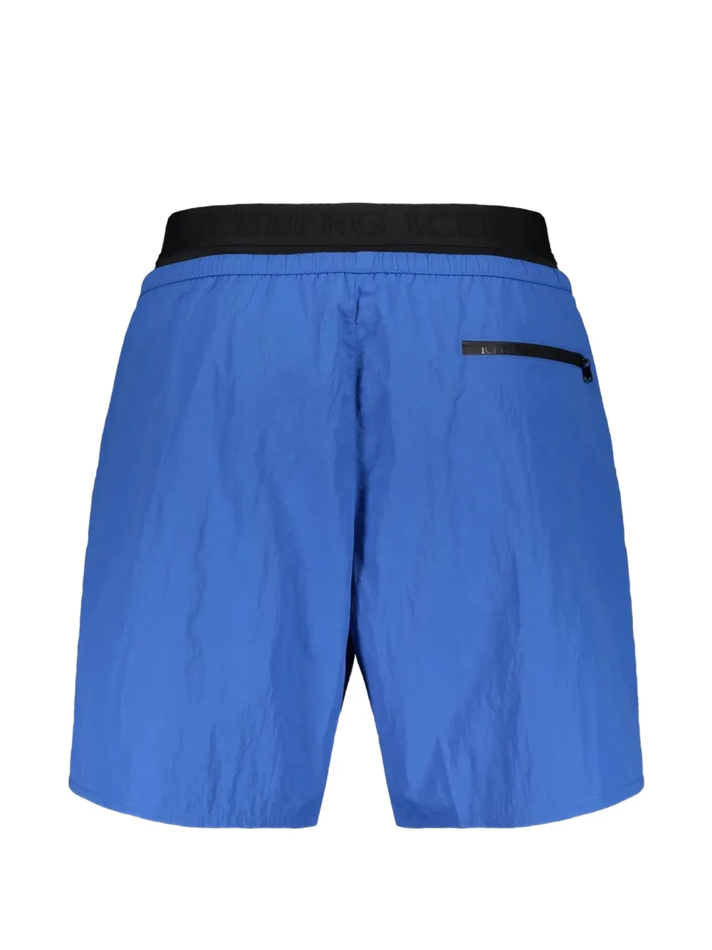 Iceberg Gekreukte zwembroek met logopatch Blauw