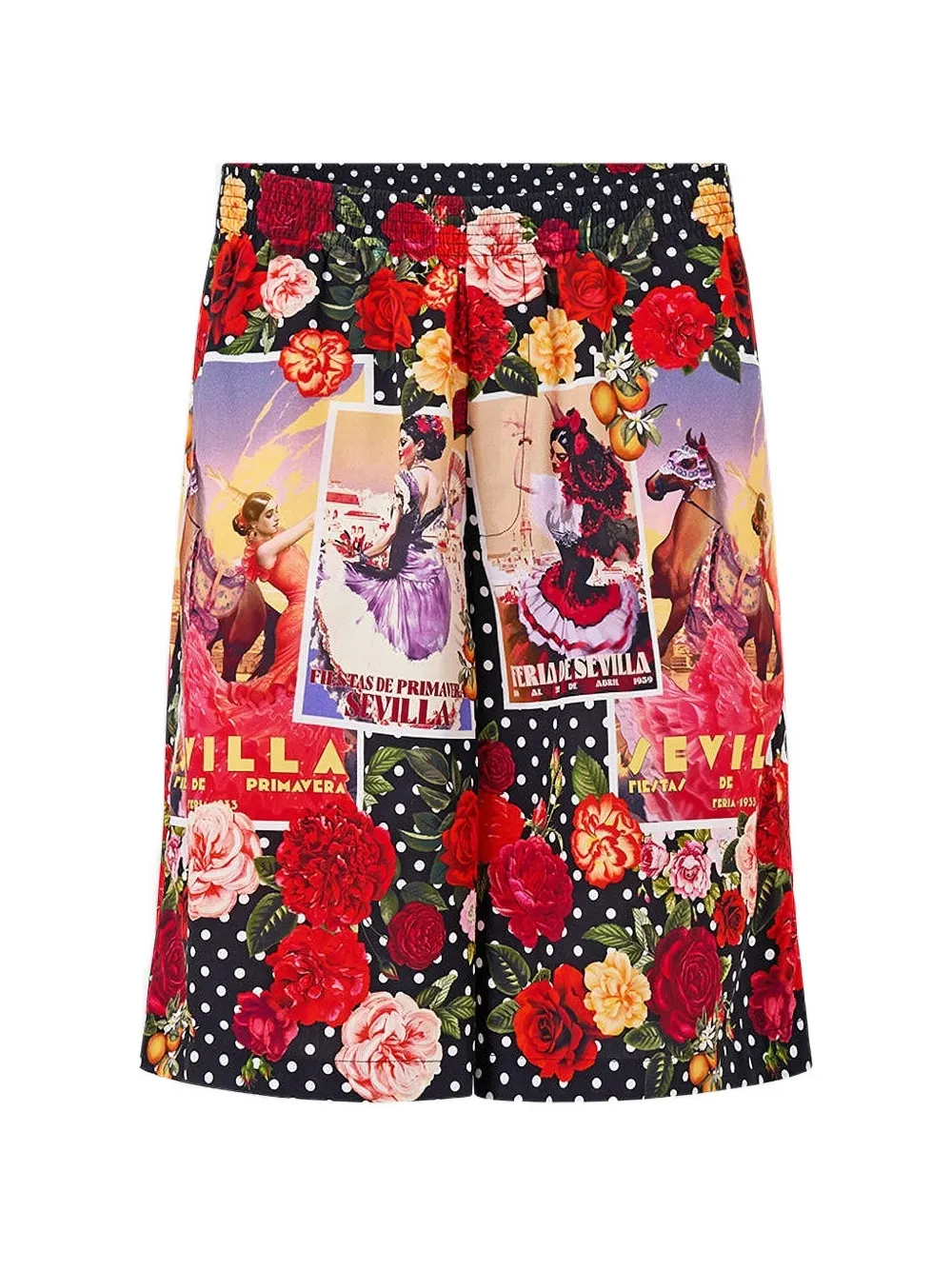 Camilla Daughters Of Duende graphic-print shorts - Schwarz