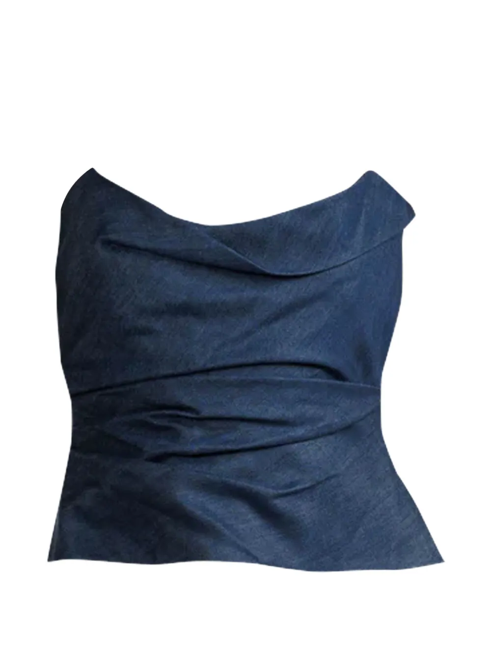The Sei cowl-neck bustier top - Blu