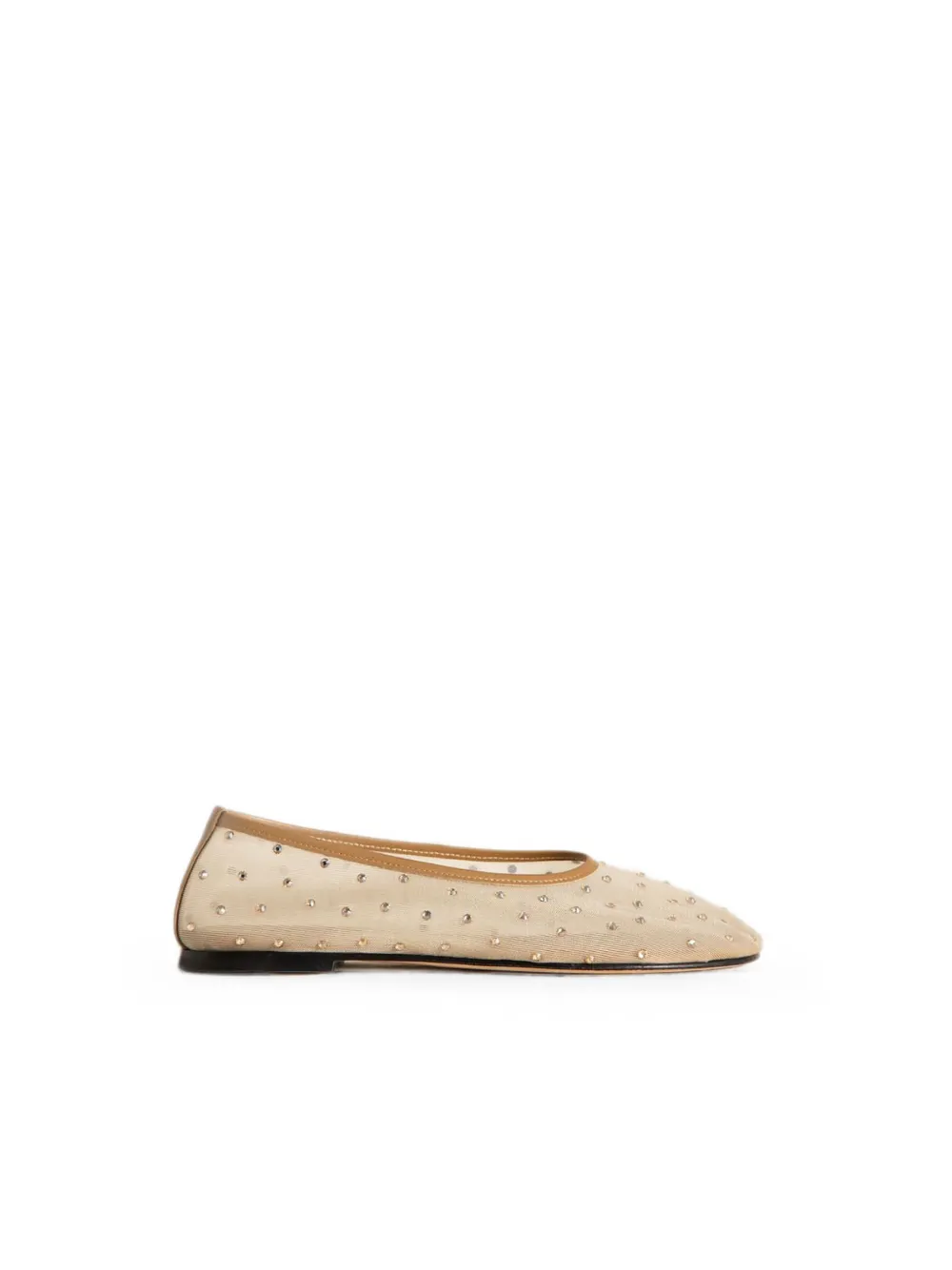 Dear Frances crystal-embellished mesh ballet flats Bruin