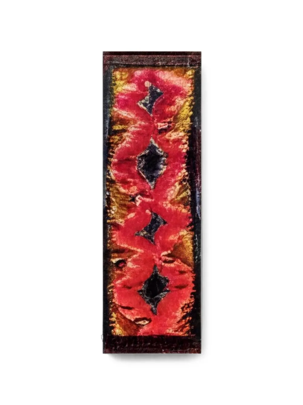 Pierre-Louis Mascia Kanadas geometric patchwork-print fringed scarf - Rot