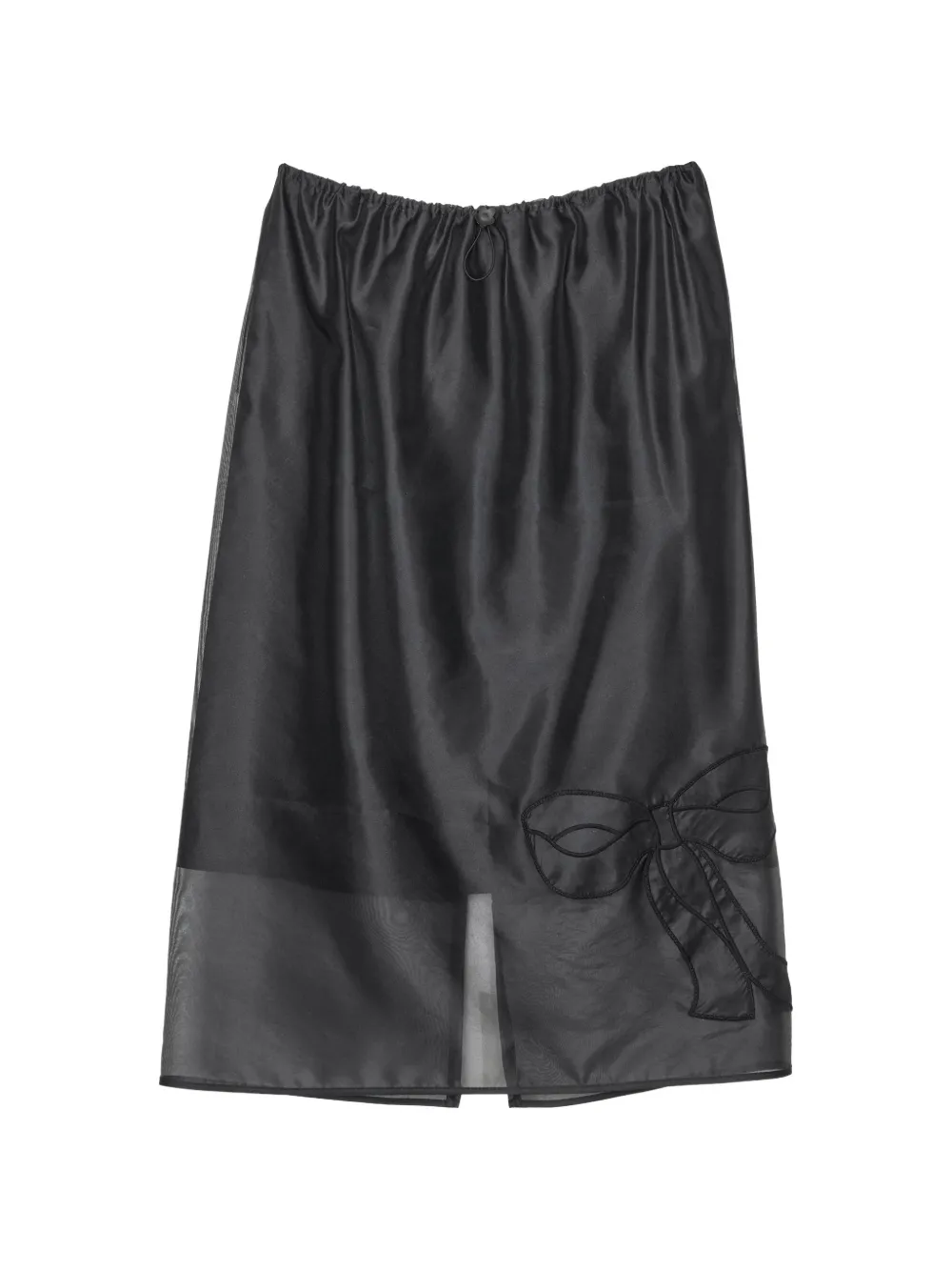Cecilie Bahnsen CBBria bow-embroidered skirt - Schwarz