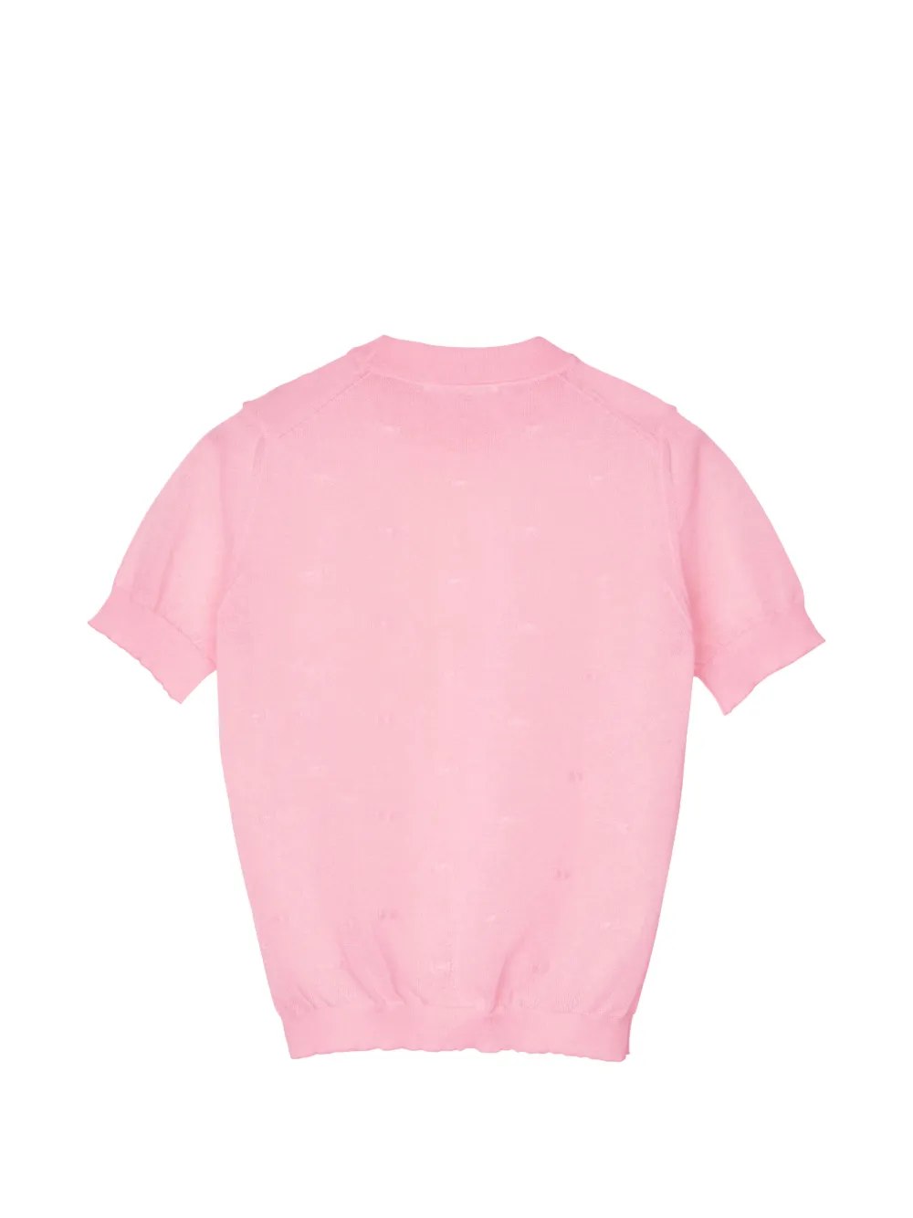 Cecilie Bahnsen Fillo T-shirt met strikdetail en korte mouwen Roze