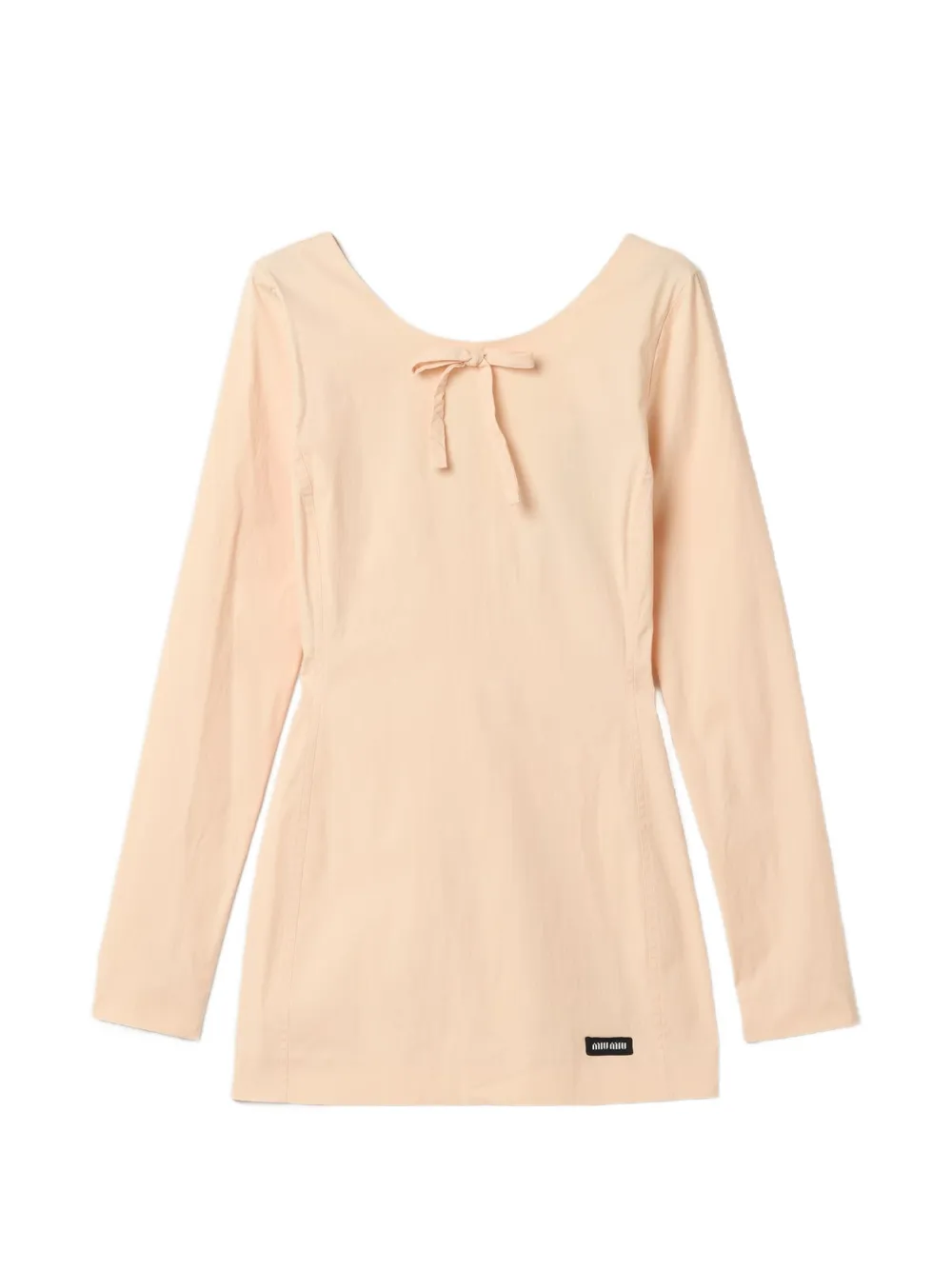 Miu Miu stretch poplin mini-dress - Nude