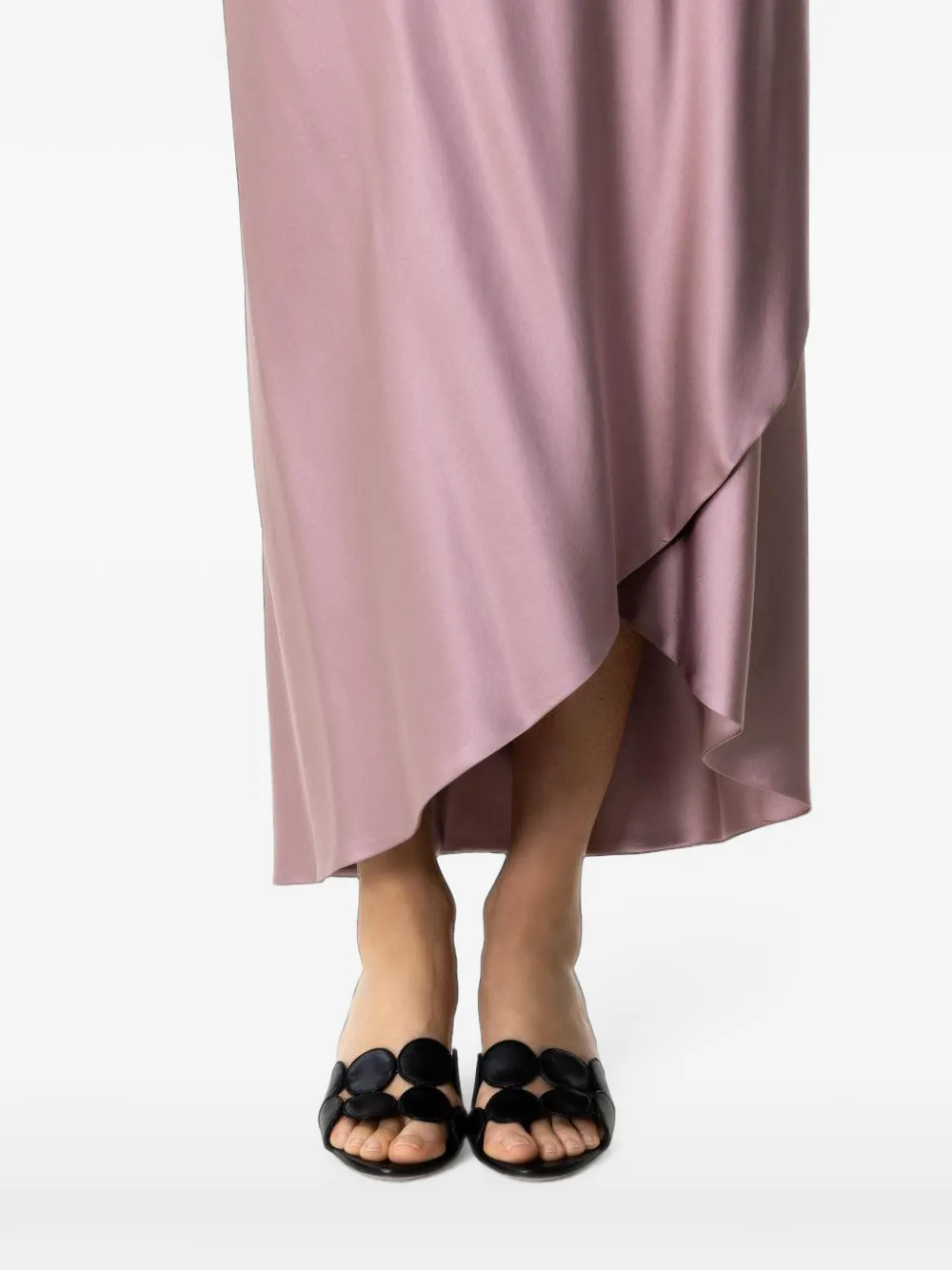 Manolo Blahnik Haribal appliqué leather sandals Zwart