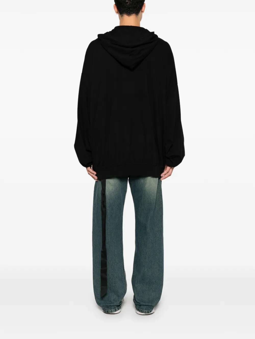 Rick Owens DRKSHDW Hun hoodie met trekkoord Zwart