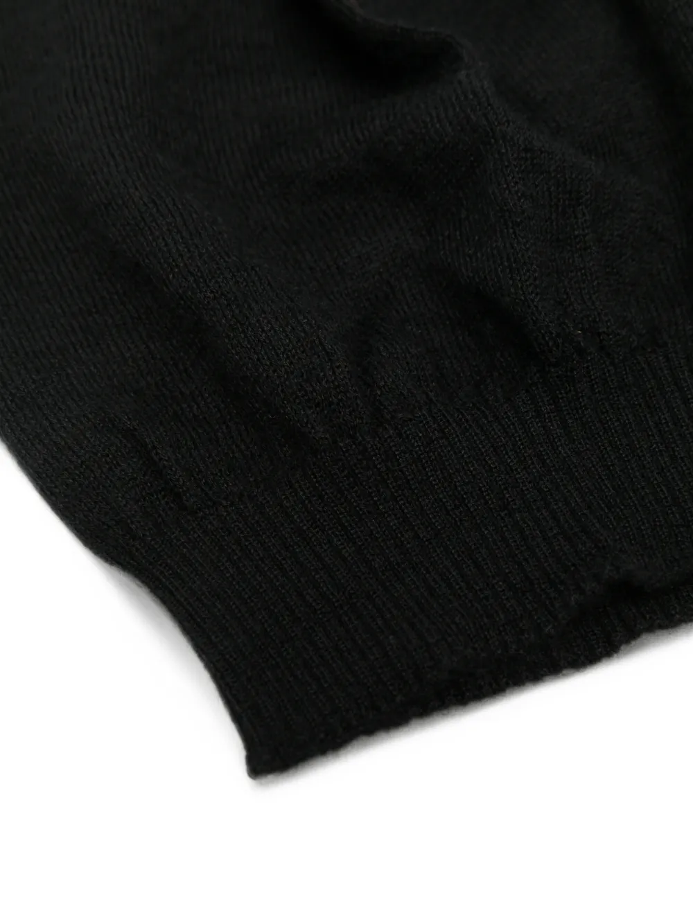 Rick Owens fine-knit beanie hat Zwart